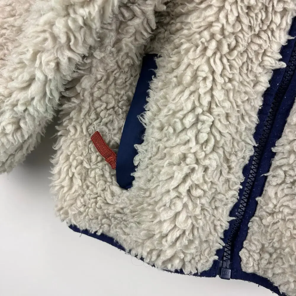Patagonia Baby Retro-X Fleece Jacket Natural w/ Navy 2T